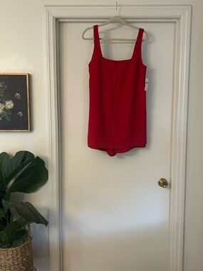 Maeve Red Sleeveless Romper